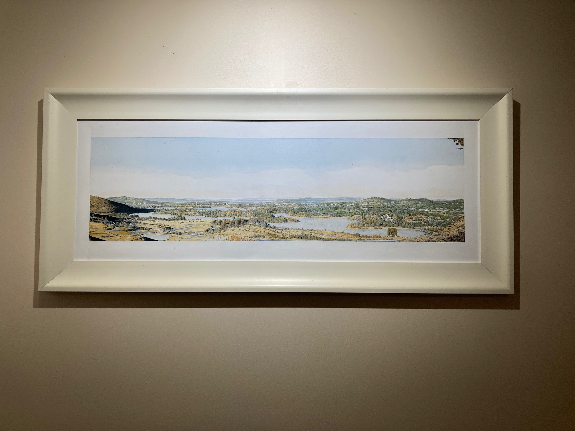 Landscape shot of Canberra, ACT drawn from the Canberra Arboretum